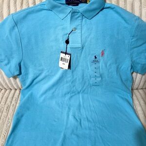 Ralph Lauren Light Blue Slim Fit Polo